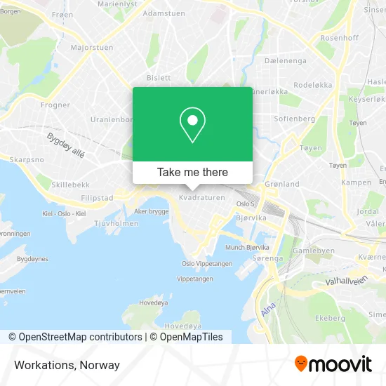 Workations map
