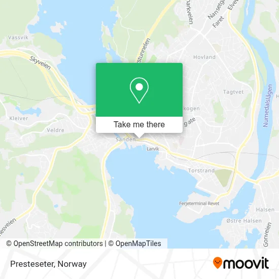 Presteseter map