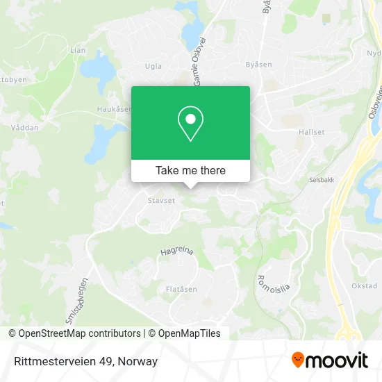 Rittmesterveien 49 map