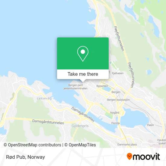 Rød Pub map