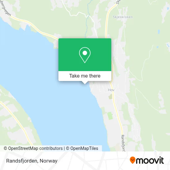 Randsfjorden map