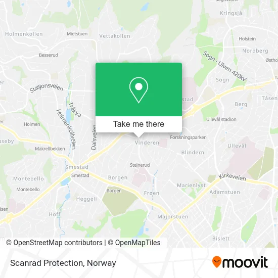 Scanrad Protection map