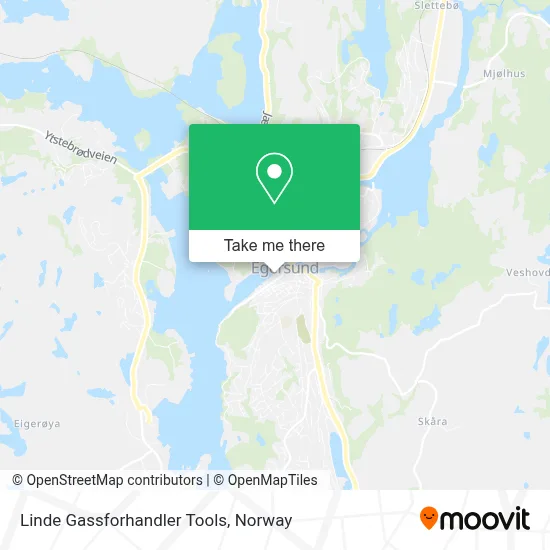 Linde Gassforhandler Tools map