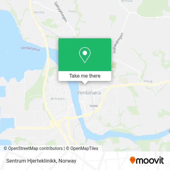 Sentrum Hjerteklinikk map