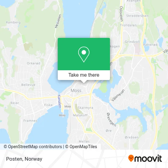Posten map