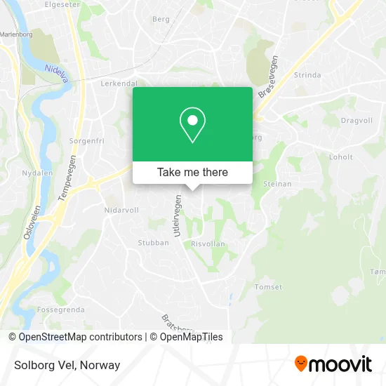 Solborg Vel map
