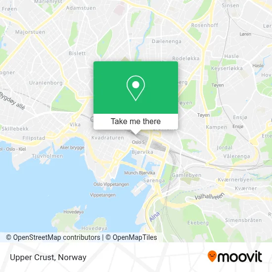 Upper Crust map