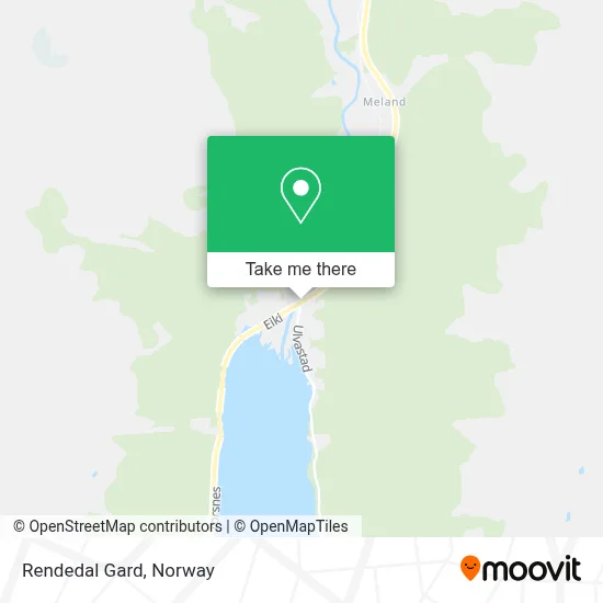 Rendedal Gard map