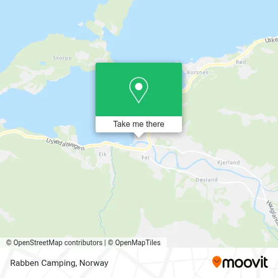 Rabben Camping map