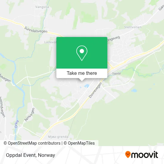Oppdal Event map