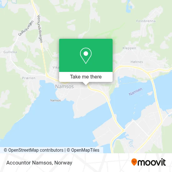 Accountor Namsos map
