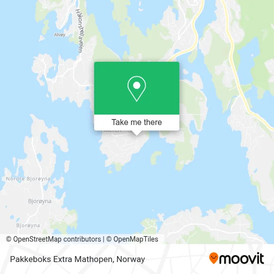 Pakkeboks Extra Mathopen map