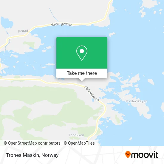 Trones Maskin map