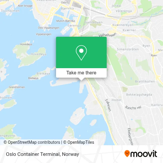 Oslo Container Terminal map