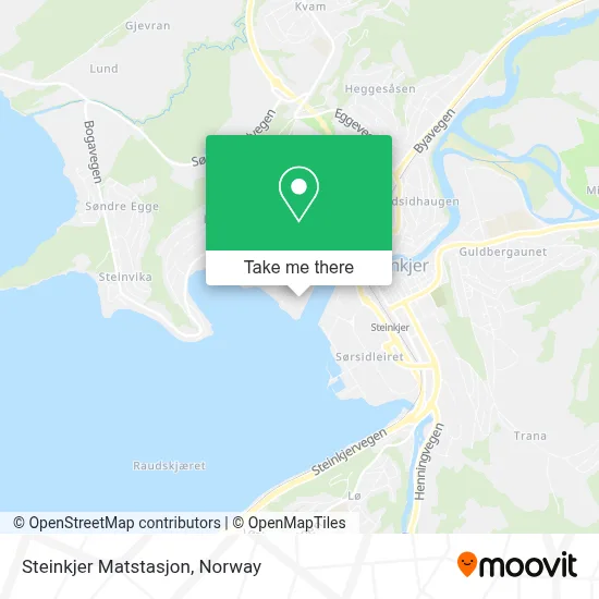 Steinkjer Matstasjon map
