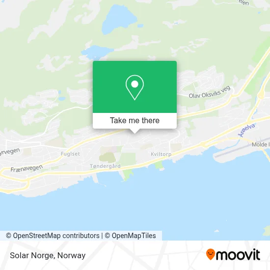 Solar Norge map