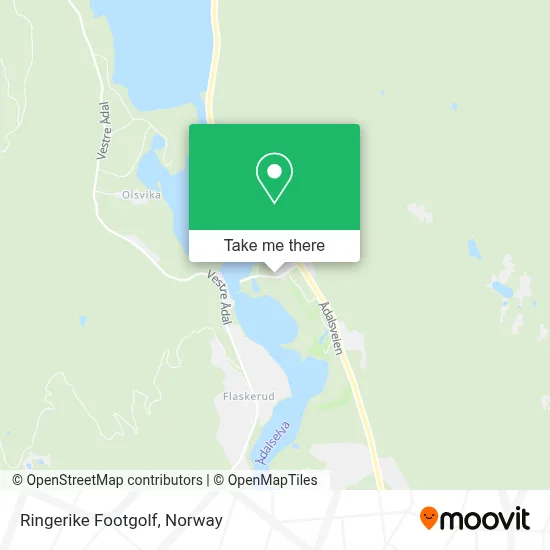 Ringerike Footgolf map