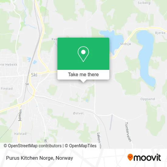Purus Kitchen Norge map