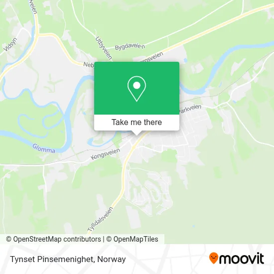 Tynset Pinsemenighet map