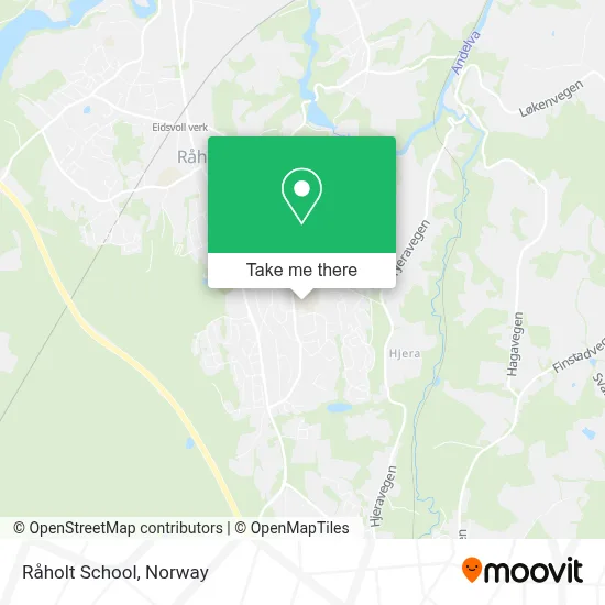 Råholt School map