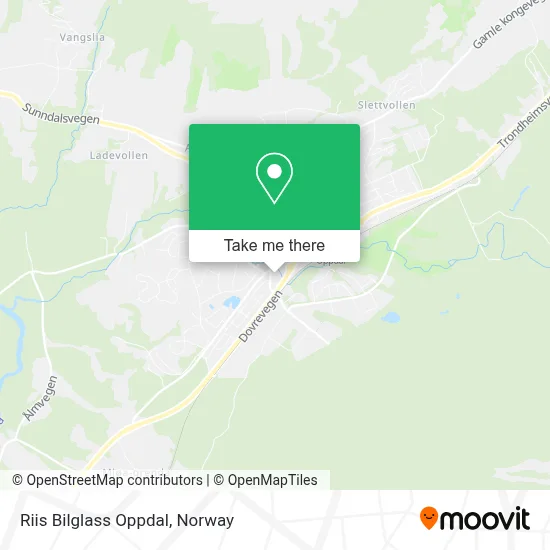 Riis Bilglass Oppdal map
