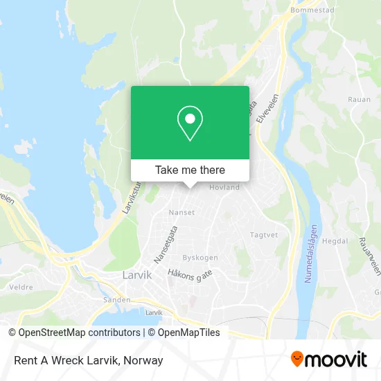 Rent A Wreck Larvik map