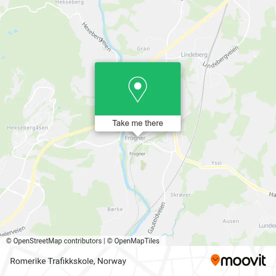 Romerike Trafikkskole map