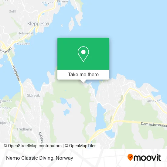 Nemo Classic Diving map