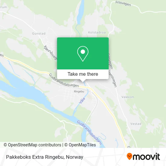 Pakkeboks Extra Ringebu map