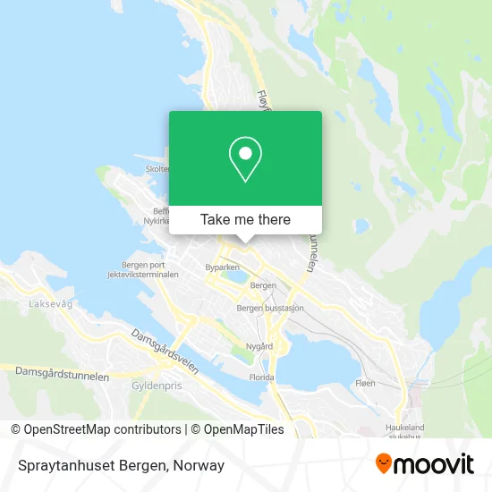 Spraytanhuset Bergen map