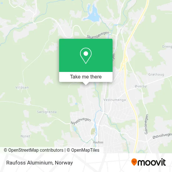 Raufoss Aluminium map