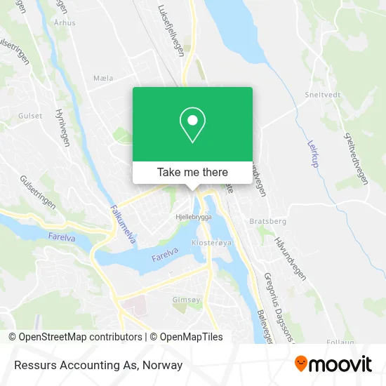 Ressurs Accounting As map