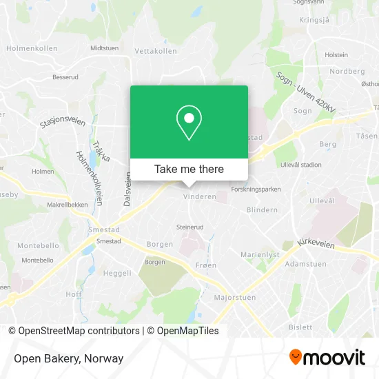 Open Bakery map