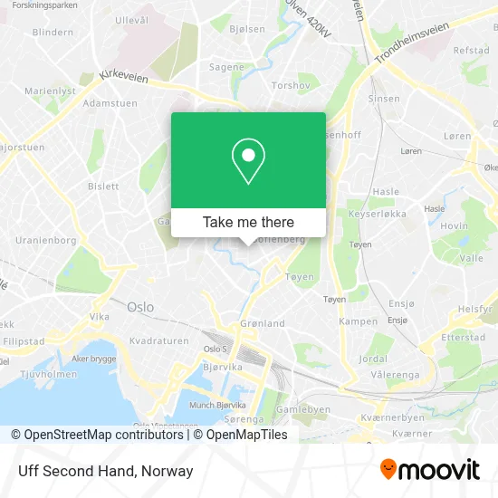 Uff Second Hand map