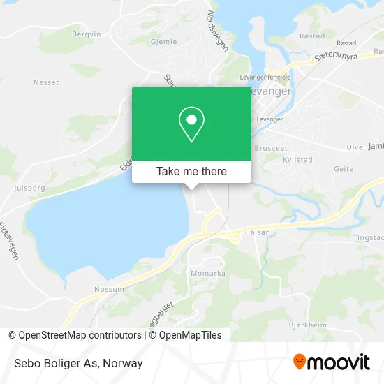 Sebo Boliger As map