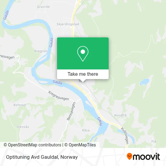 Optituning Avd Gauldal map