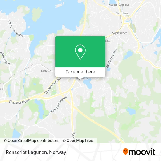 Renseriet Lagunen map