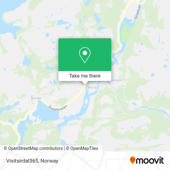 Visitsirdal365 map