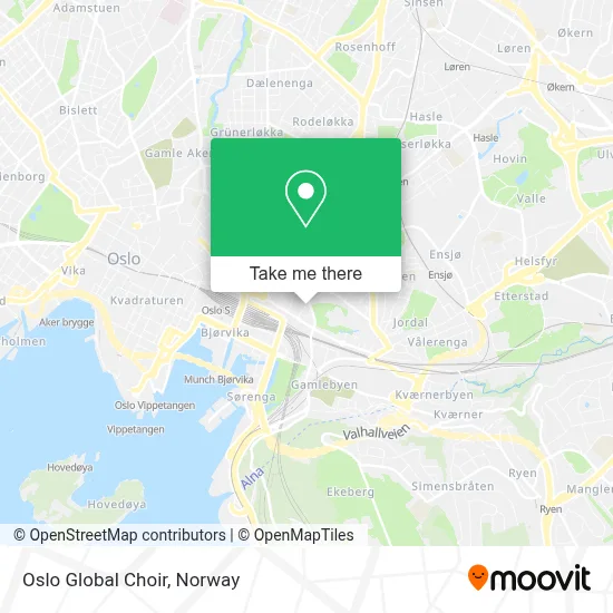 Oslo Global Choir map