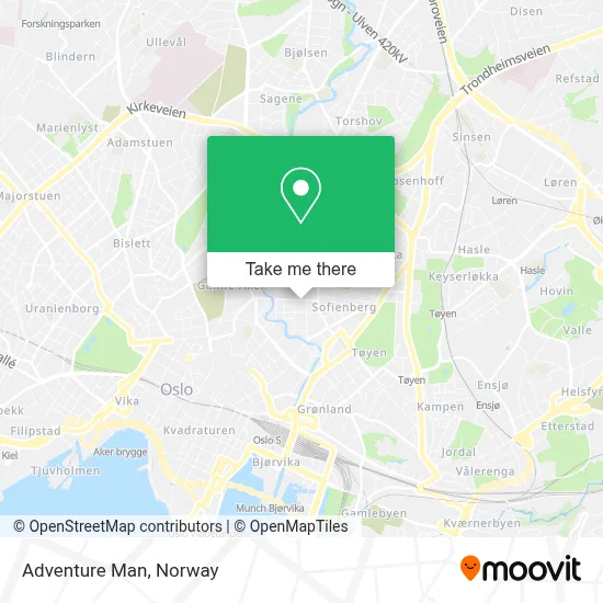Adventure Man map