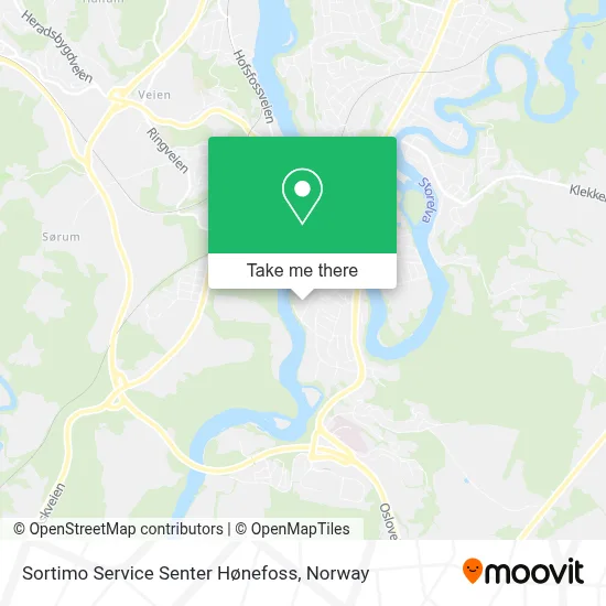 Sortimo Service Senter Hønefoss map