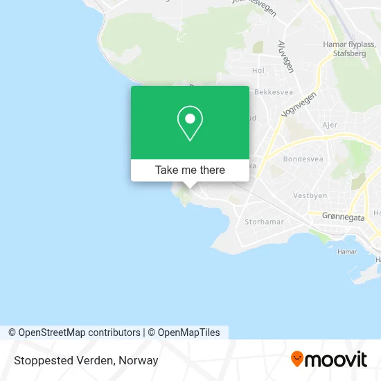 Stoppested Verden map