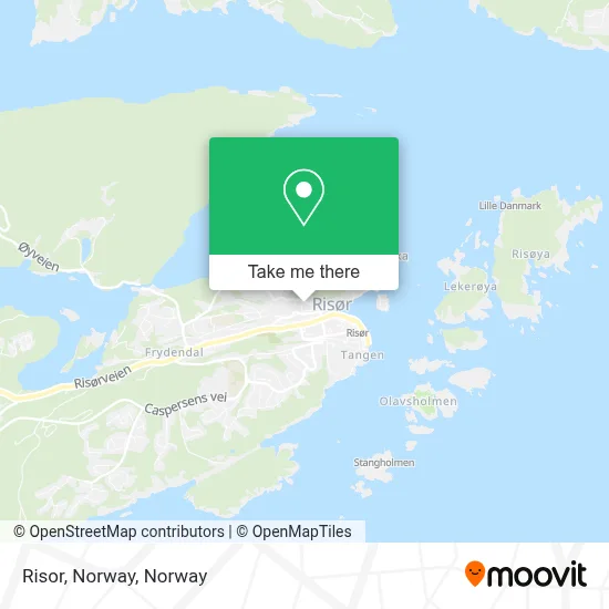 Risor, Norway map