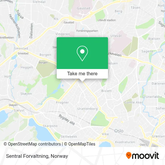 Sentral Forvaltning map