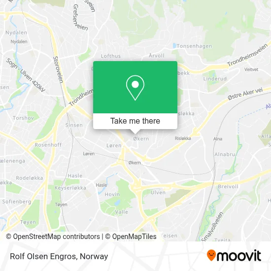 Rolf Olsen Engros map