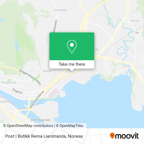 Post I Butikk Rema Lierstranda map