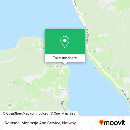 Romsdal Montasje And Service map