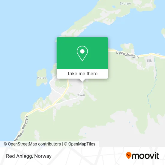 Rød Anlegg map