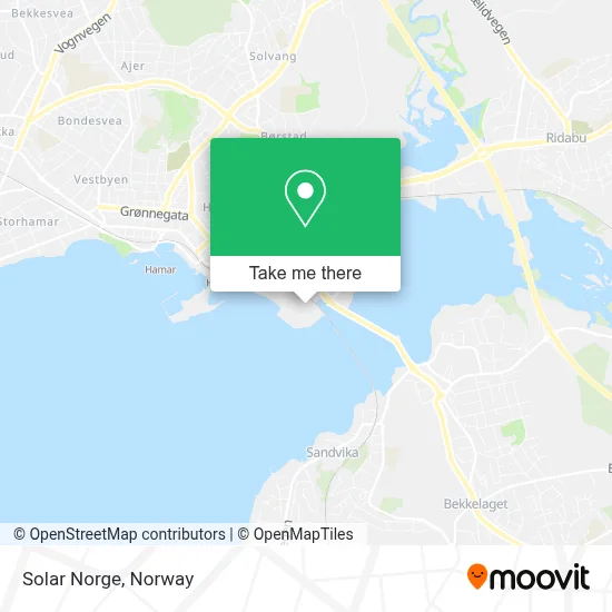 Solar Norge map