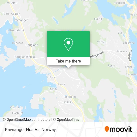 Ravnanger Hus As map